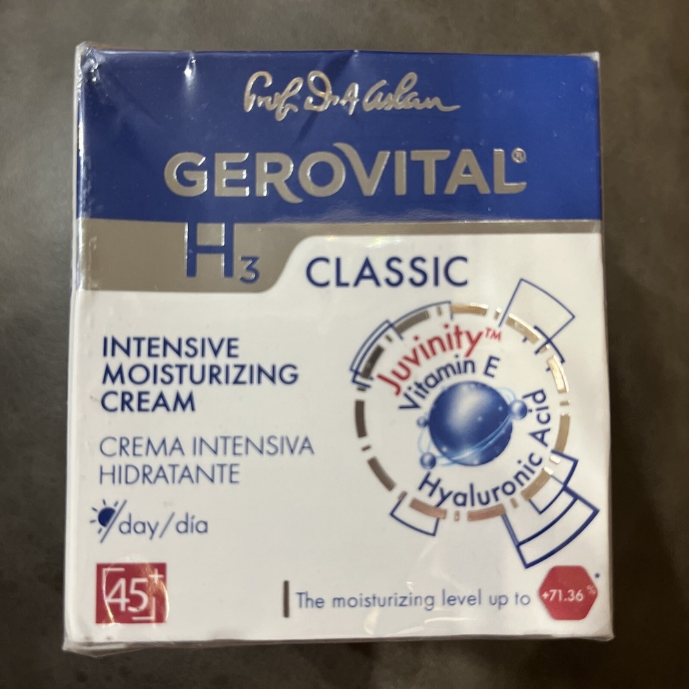 Gerovital H3 Classic Moisturizing Day Cream, 2x50 ml,free shipping world wide